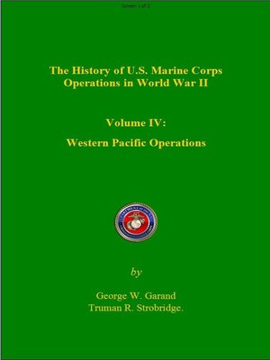 cover image of The History of Us Marine Corps Operation in WWII Volume IV